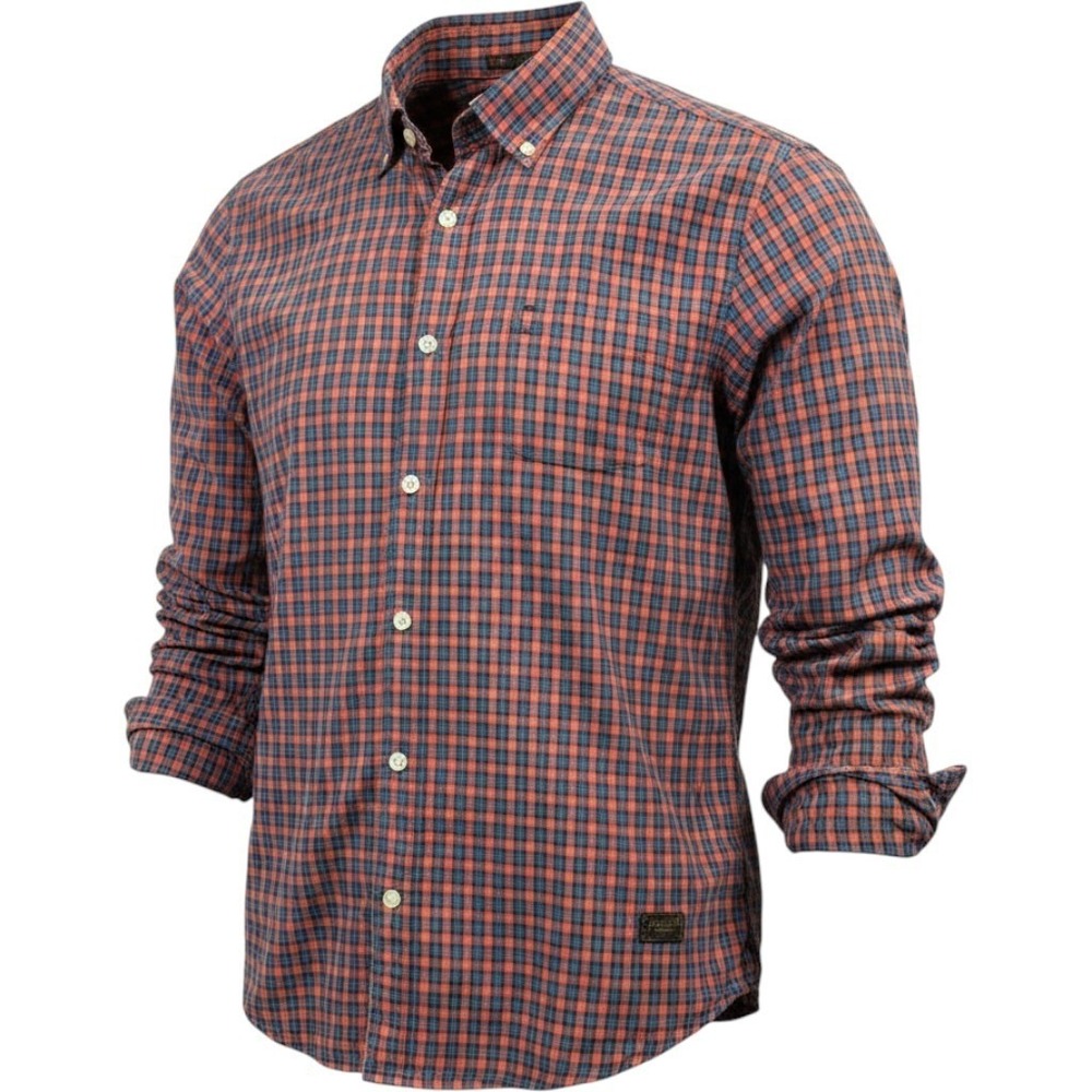 Scotch & Soda True Gentleman Plaid Amsterdam Couture Button Down Mens M Orange